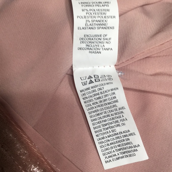 Velvet dress Blush peach LUCKY BRAND - Picture 9 of 9